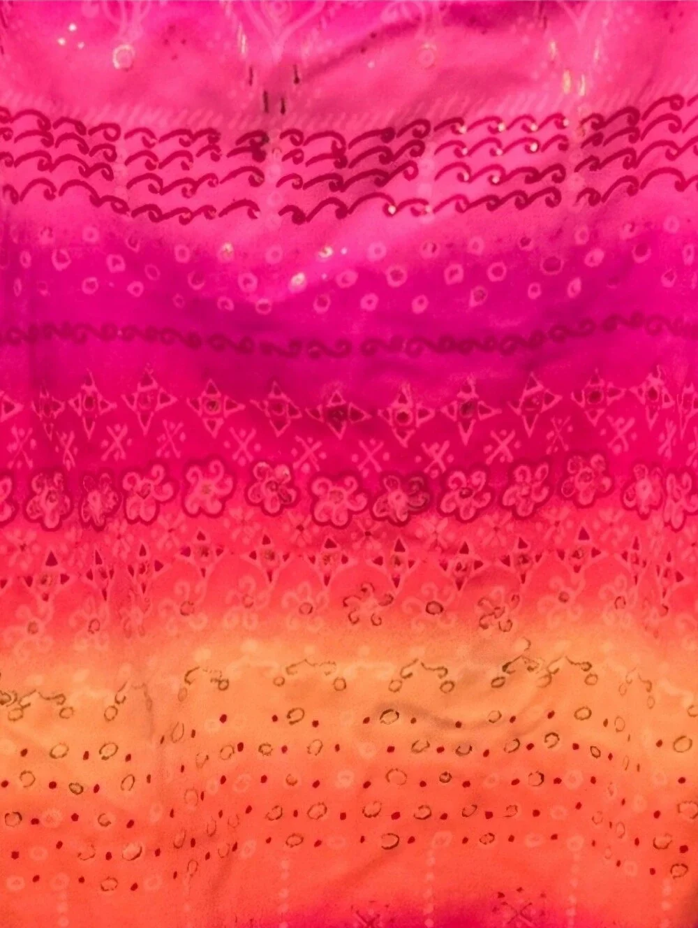 🧡 Bright Pink & Orange Shimmery One Piece Girls Swimsuit by Backflips (NWOT)